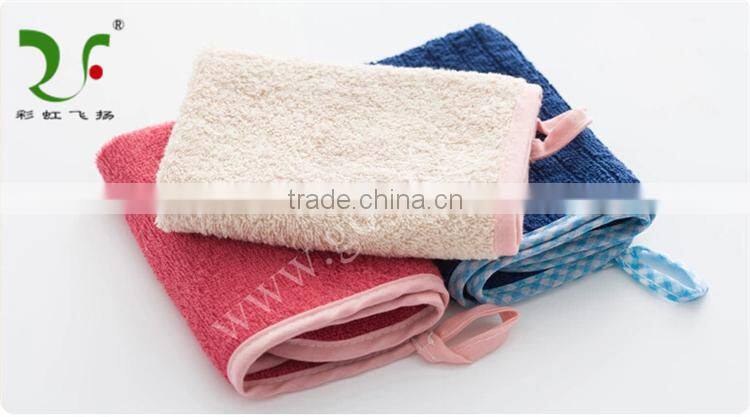 High quality 100% cotton woven fabric banded hand towel