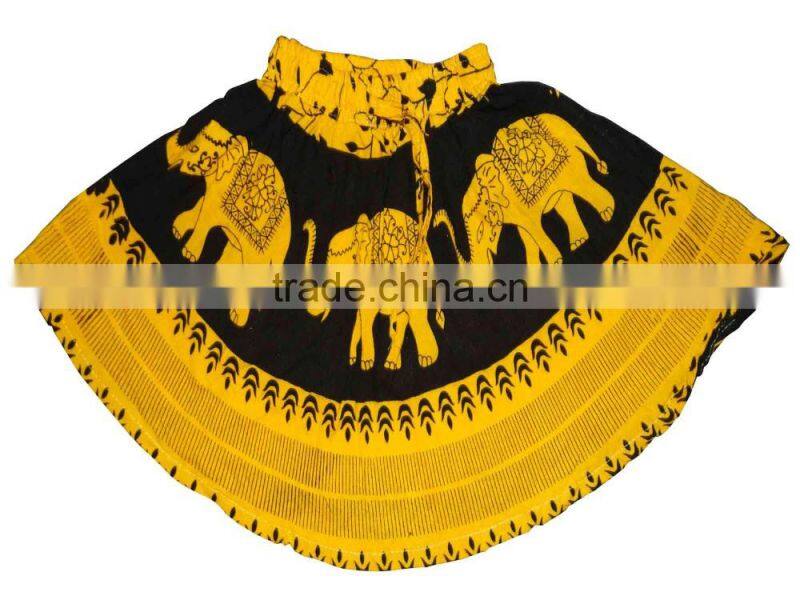Indian Cotton Young Girls Mini Skirt