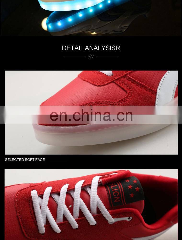 Wholesale latest fashion night club shoes for men Rechargeable Light Up LED Shoes Sneakers