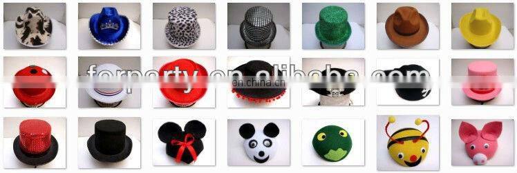 CHN-0133 Red sequin merry christmas hat