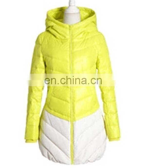 long style slim fit woman fashion down jacket for winter wear