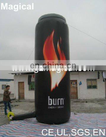 promotional inflatable bottle with fire design