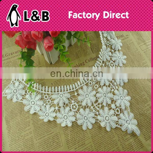 New Design Milk Silk Collar Embroidered Neckline Fringe Decorative Collar For Garment