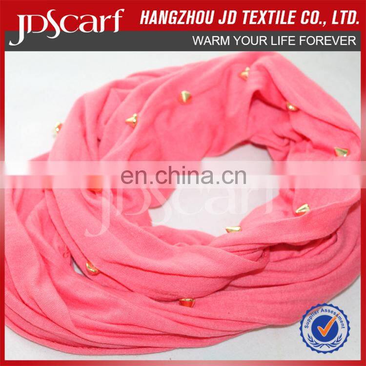 scarf accessories jewelry solid color with rivet scarf jewelry