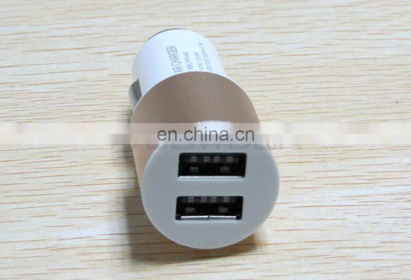 Universal Dual USB 2 Port Car Charger and Safety Hammer Charger 5V 2A