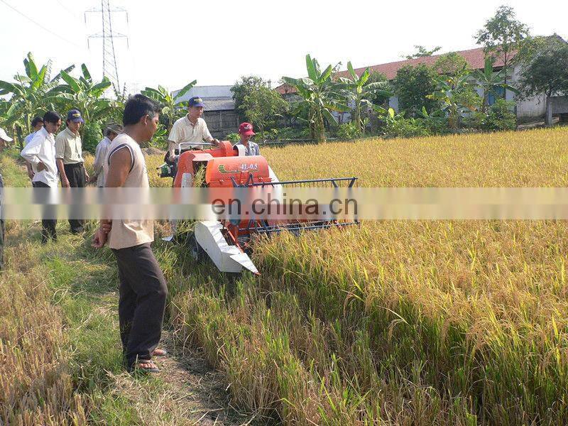 Crawler Full-feed Rice Combine Harvester mini rice harvest machine