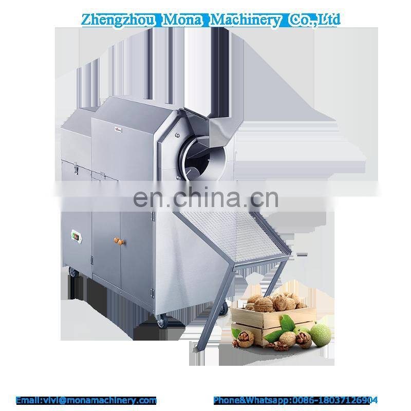 MONA Continuous Peanut Chickpea Cocoa Bean Cashew Chestnut Sesame Seed Roasting Machine