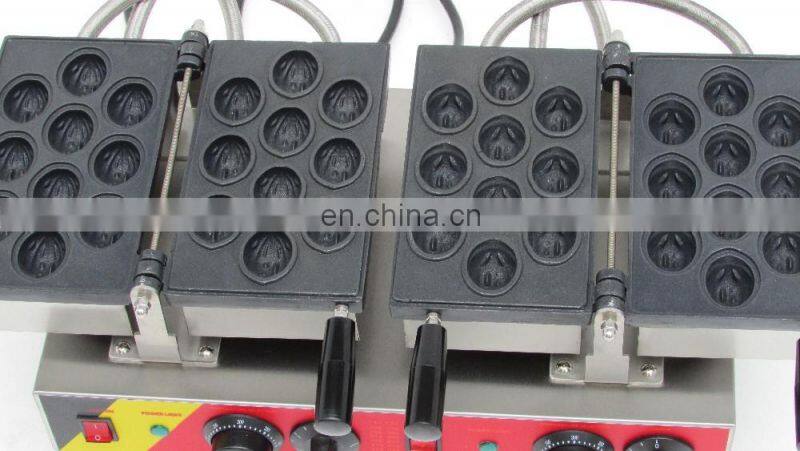 walnut shape cake machine / waffle making machine / walnut cake baking machine