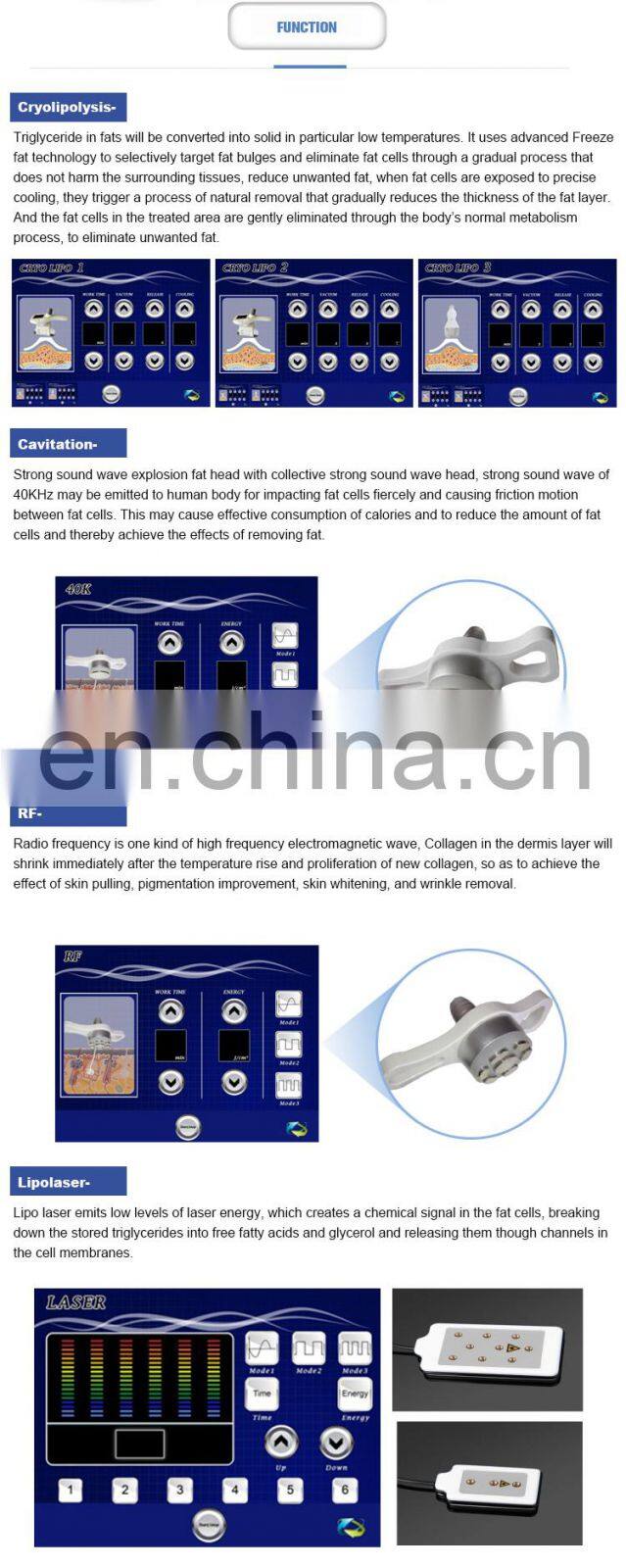 3 Cryo Handle Fat Freezing Cold Lipo For Beauty Salon