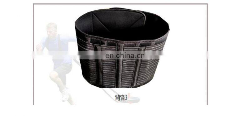 Custom-made weight lifting waist band for bodybuilding and keeping warm with waist plate protruding belt
