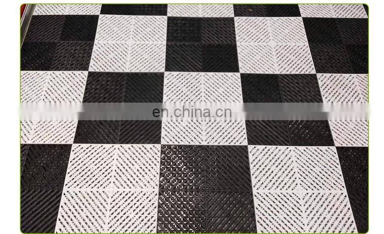 strong interlocking plastic garage floor tiles garage/workshop/warehouse