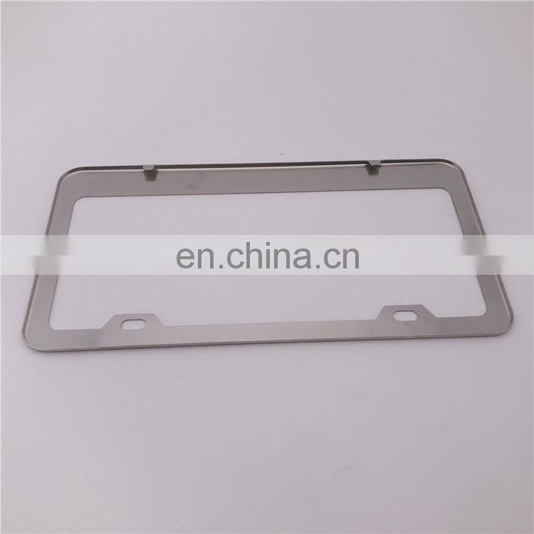 Customized Logo Thailand Standard Aluminum Alloy Car License Plate Frame