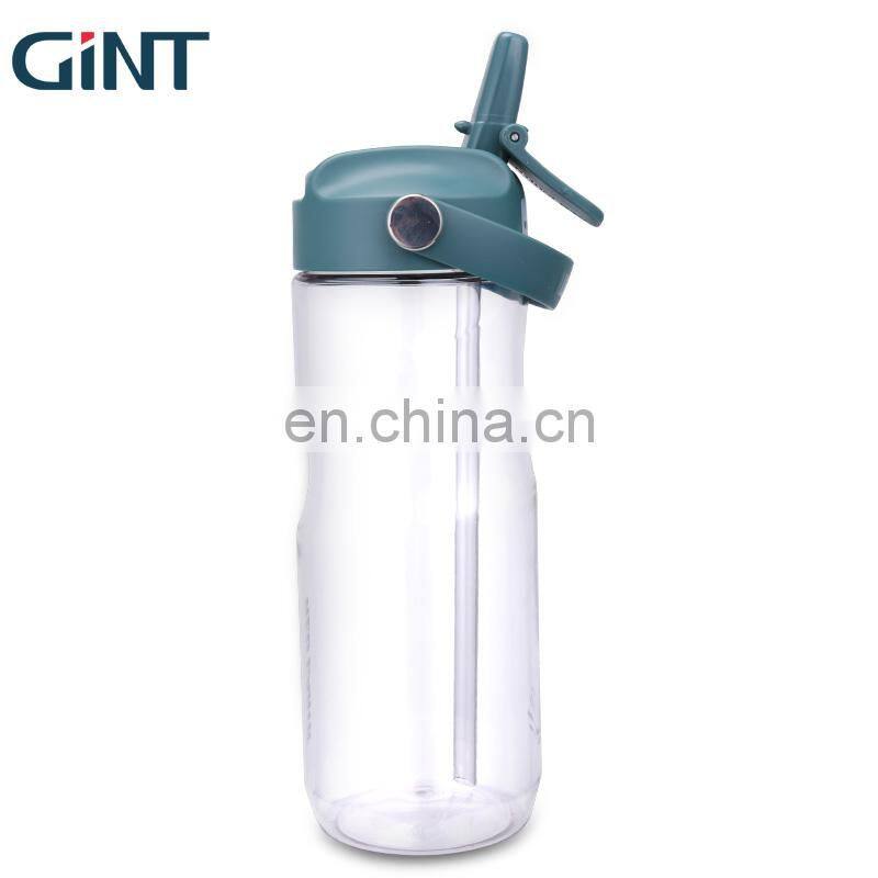 GINT 680ml Durable Summer Best Cold Customer Color Water Bottle with Straw