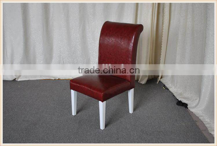 wood legs with fabric dining chairs