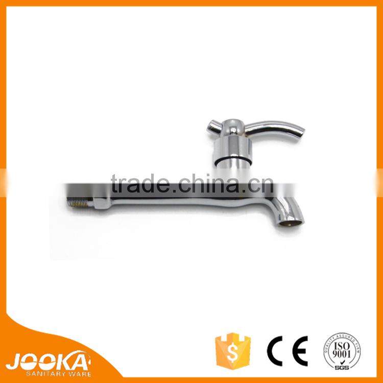 Wall mounted long brass bibcock