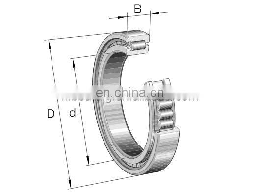 SL18 2217 Full Complement Bearing Size 85x150x36 mm Cylindrical Roller Bearing SL182217