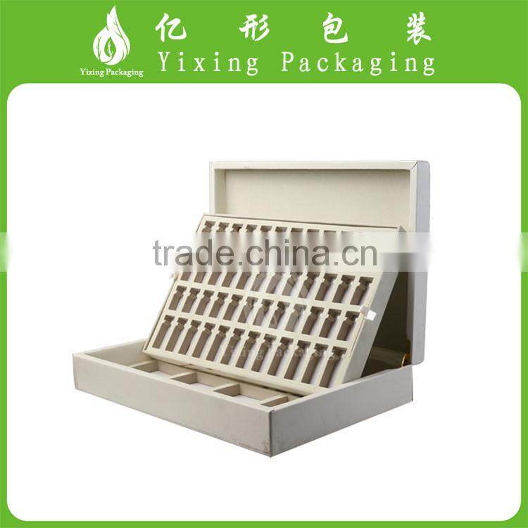 OEM customed PU leather packaging box with EVA foam for perfume