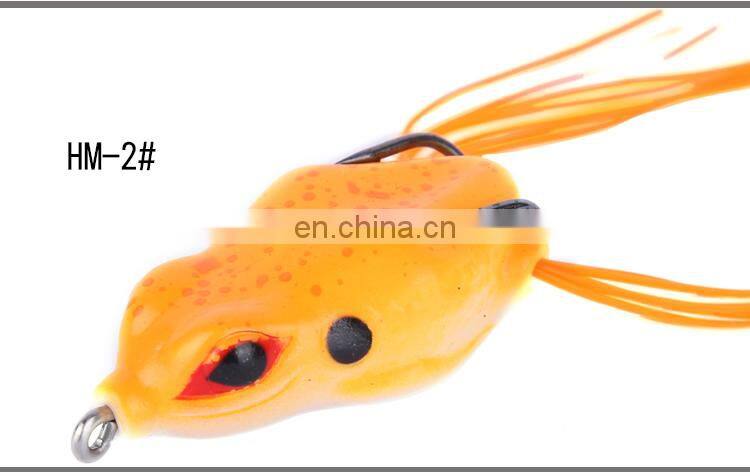 Hot sell 7g 9g 10g soft fishing lures topwater saltwater soft plastic fishing lure frog bait