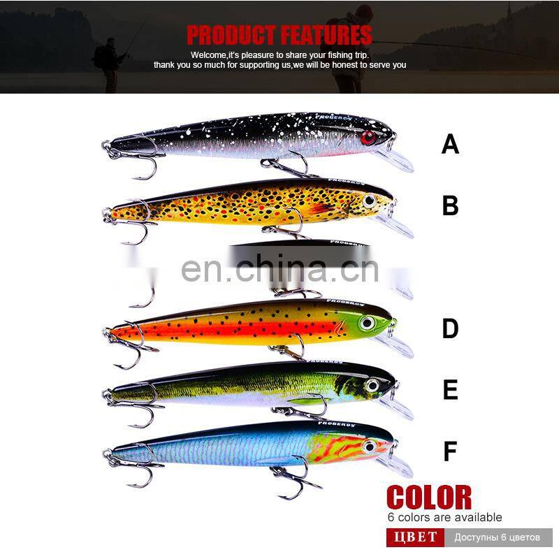 New floating lureABSPlastic artificial bait11cm/11gsea fishing lure hard bait lure segment minnow trout lure