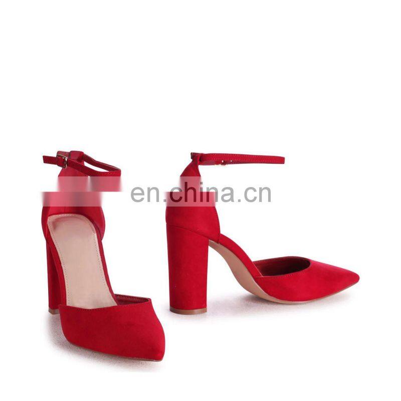 Women latest fashion silver color design high block heel ankle strap bridal sandals shoes other colors are available