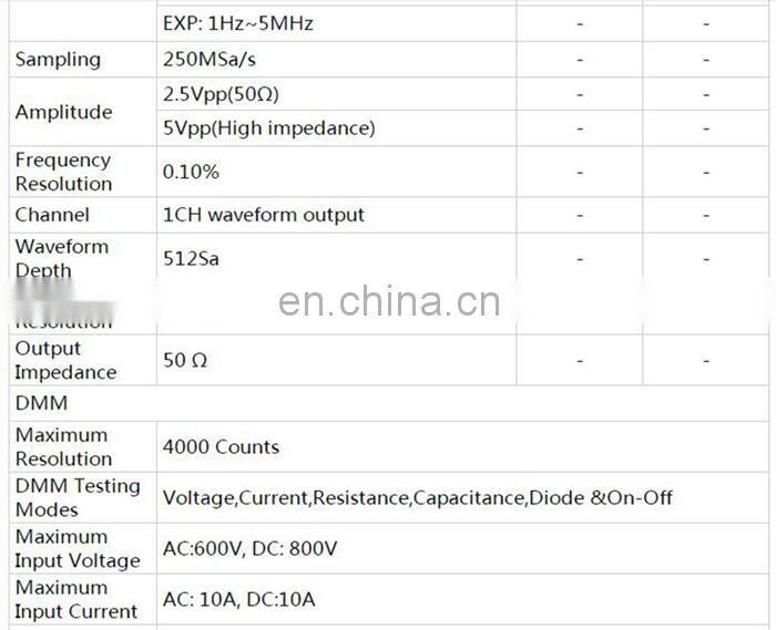 2 In 1 Digital Oscilloscope + Multimeter 40MHz 250MSa/s Direct Charging Type 2C42