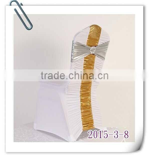 Ruffled wedding sequin chair cover