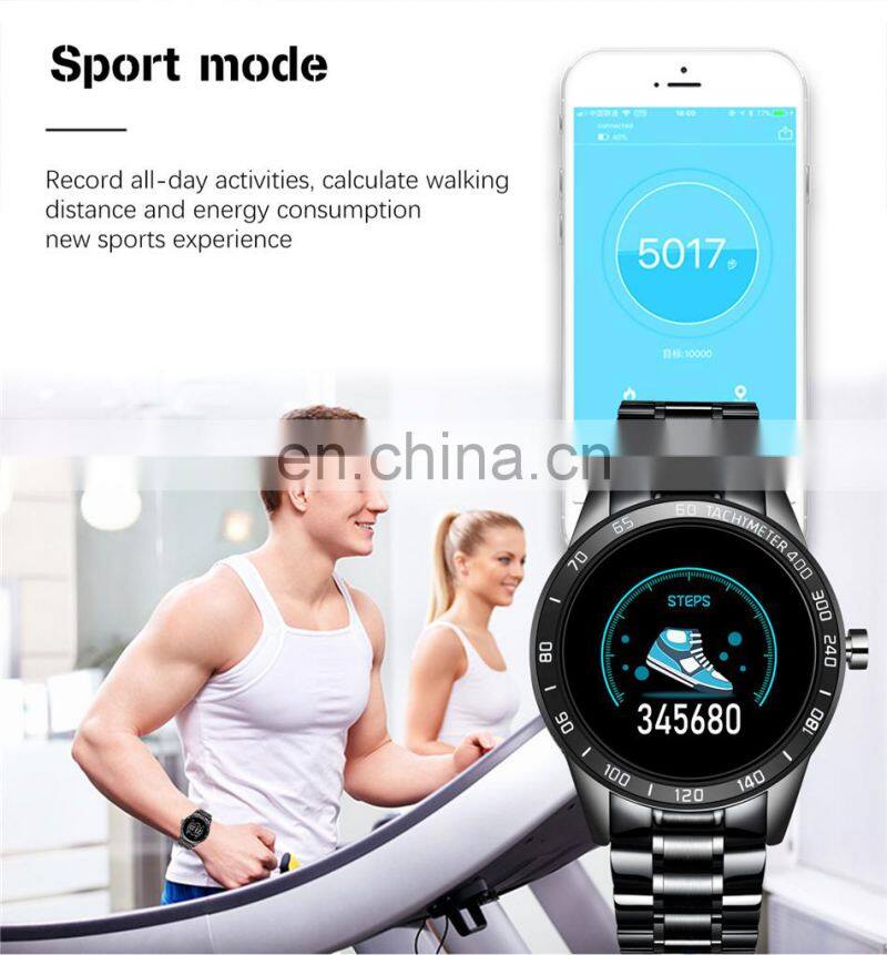 LIGE Steel Band Smart Watch Men Heart Rate Blood Pressure Monitor Sport Fitness Tracker Waterproof Reloj Smart Watch
