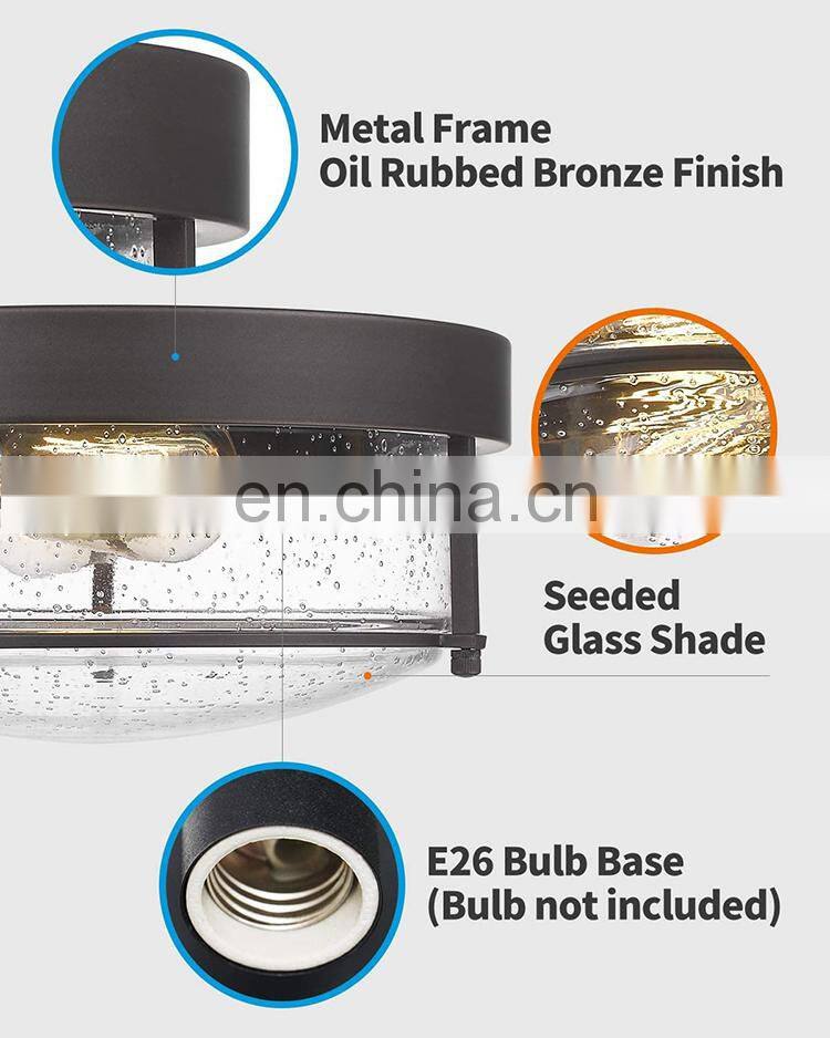 American style factory price indoor home decor lighting living room lights with glass shade modern simplicity ceiling lamp