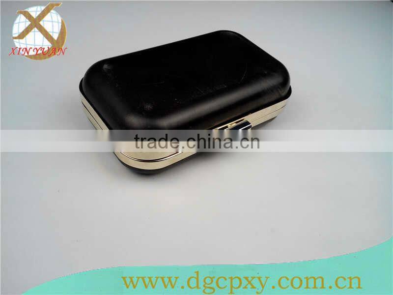 fashion metal clutch frames with plastic shell cover