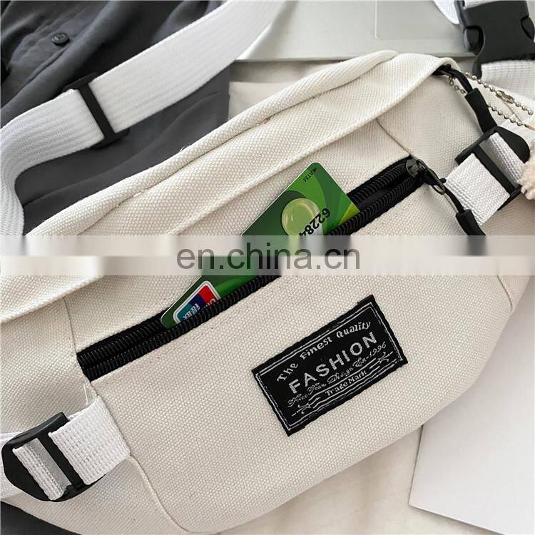 Trendy brand crossbody bag sports wild chest bag hip-hop one-shoulder female student waist bag