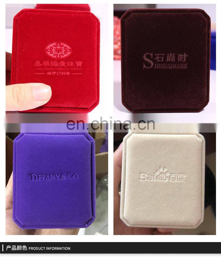 Jewelry Storage Boxes Presentation Necklace Pendant Jewelry Box Velvet Case Earrings Display Box 10*7*4.5cm