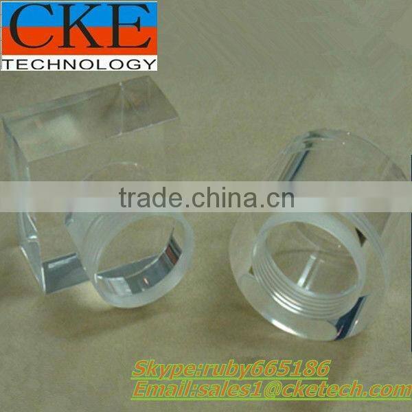 Clear Plastic CNC Turning Service in Machining Shop