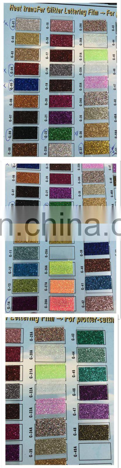 korea quality Hot sell heat transfer glitter vinyl For Clothing T-Shirt