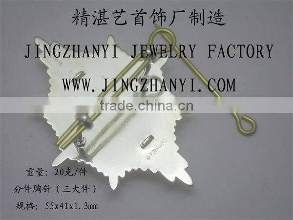 18K Gold Plating 925 Sterling Silver Brooch