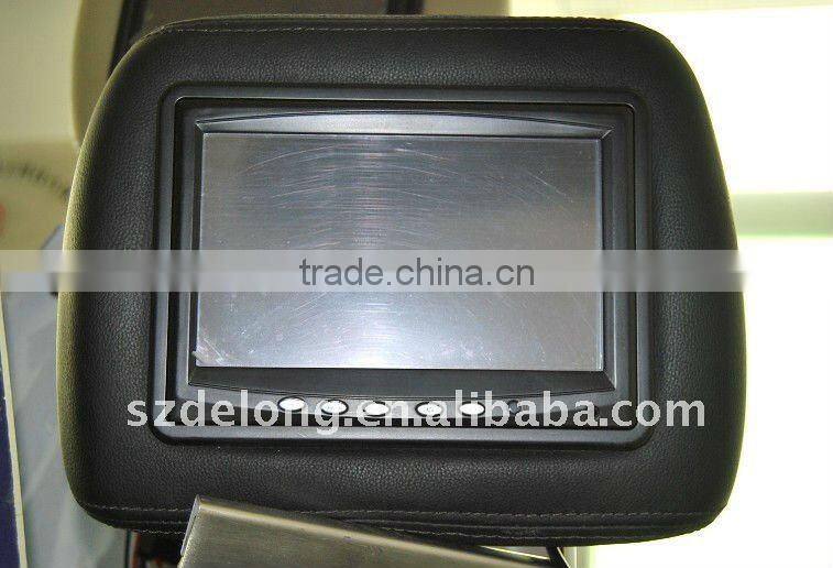 7 inch headrest touch monitor for car pc,7 inch lcd car DVD player