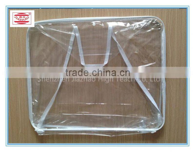 OEM / Processing PVC zipper wire frame bag for bedding quilt / blanket packaging