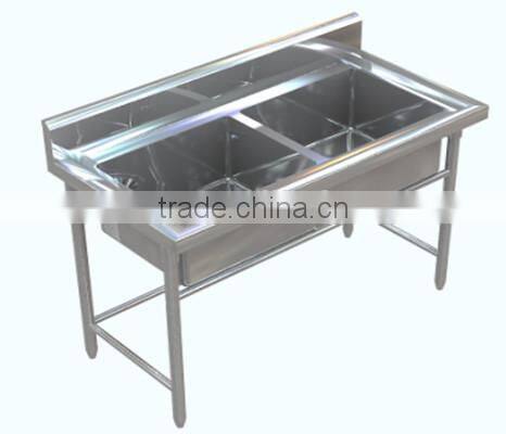 APEX customized restaurant stainless steel double bowl kitchen sink