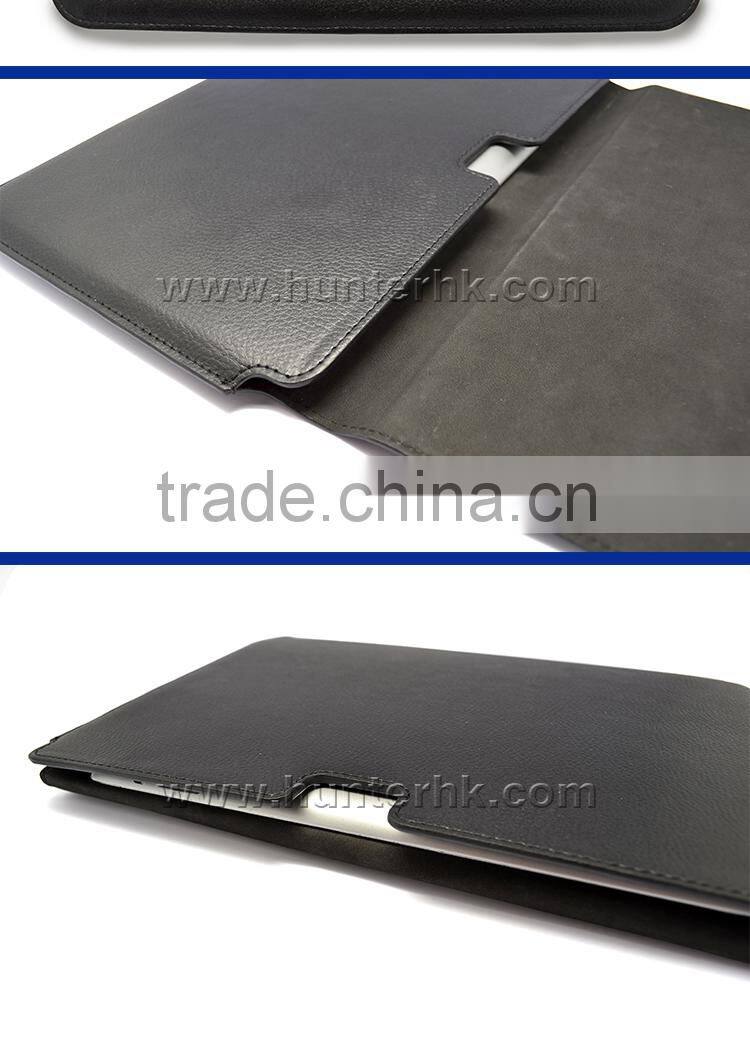 PU Leather Case With Paper Slot For Macbook Pro 12"