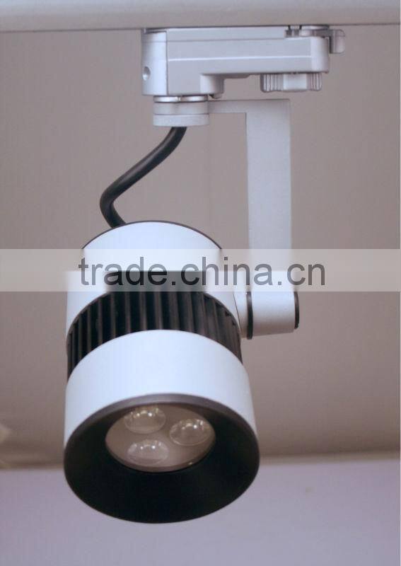 COB tiltable 3 phase led track light cylindrical led track spot lamp