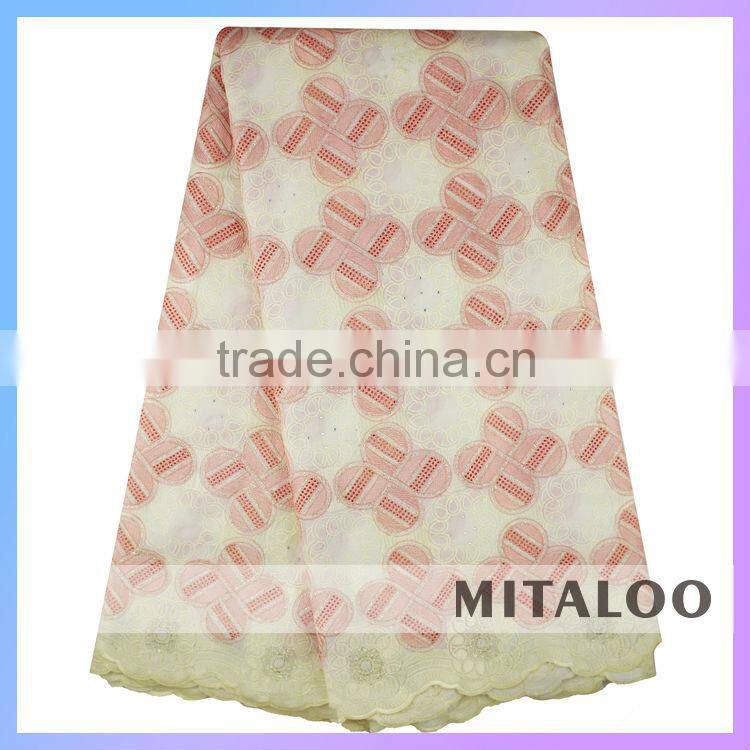 Mitaloo Customized African Voile Lace Factory Direct Sale Nigerian Lace Fabrics MSL0333