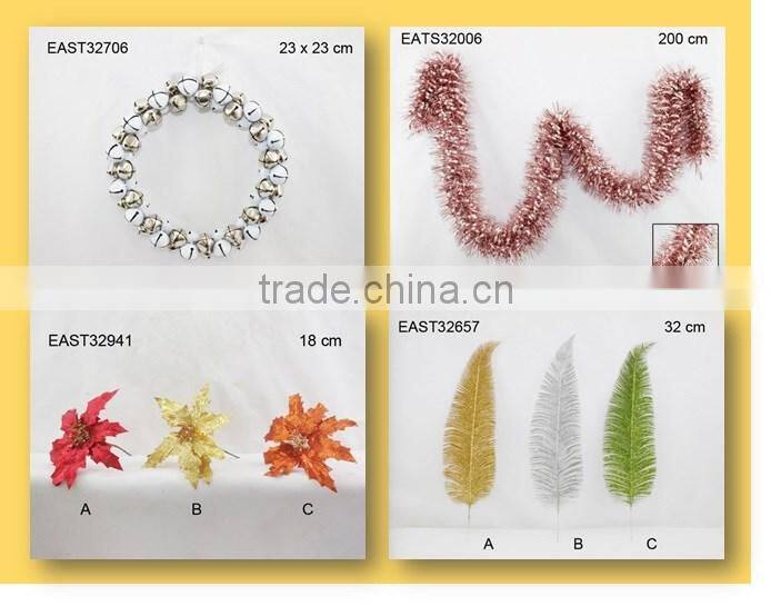 Traditional red and green felt christmas candy bag