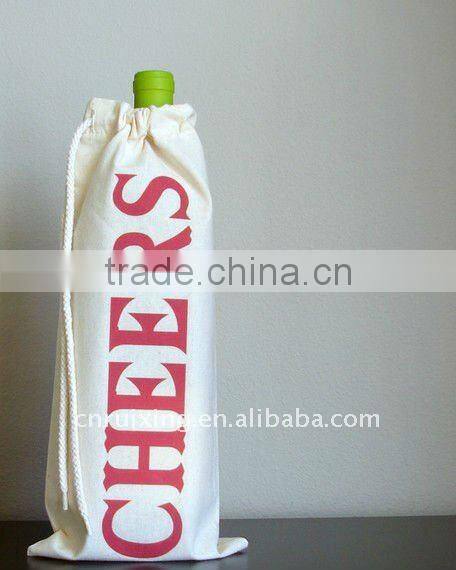 High Quality Cotton Wine Tote Bags