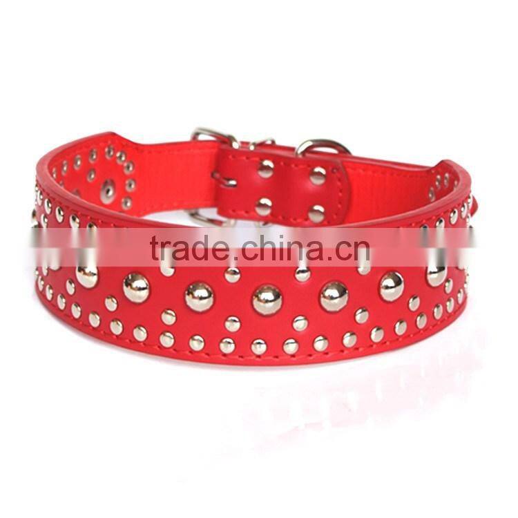 Wholesale fashion chain pet collar mushrooms nails dog collars