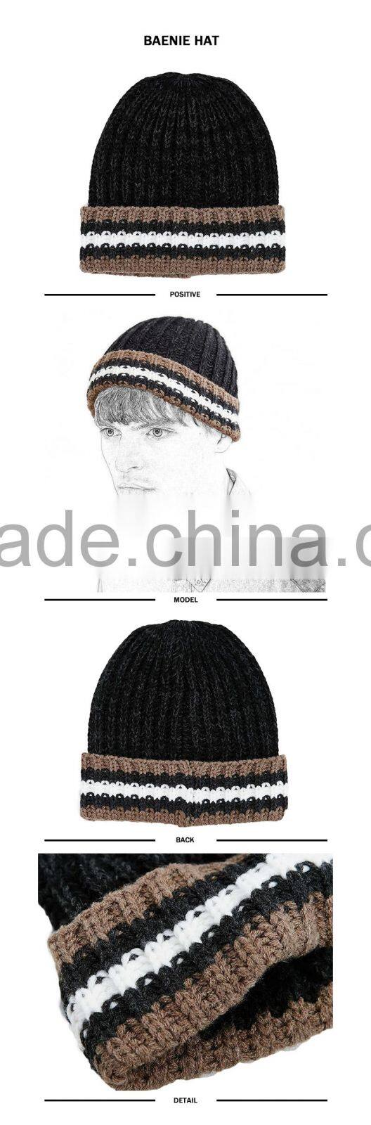 Guangjia promotional wholesale cheap hand made knitted wool hat