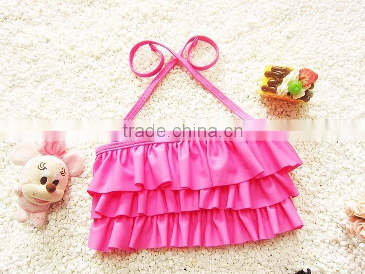2016 Cute Kids Clothes Costumes Dance Clothes Love Girl Dot Split Swimming Suit Baby Bikini