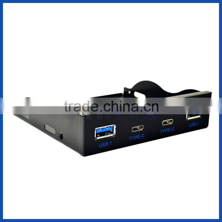 19/20 Pin to 2 Port USB 3.0 HUB PC 3.5" 3.5 inch Floppy Drive Bay Front Panel New