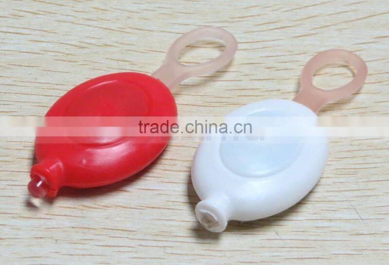 Silicon Key Holder Run Safe LED Light Red Anti Lost Warning Flashlight