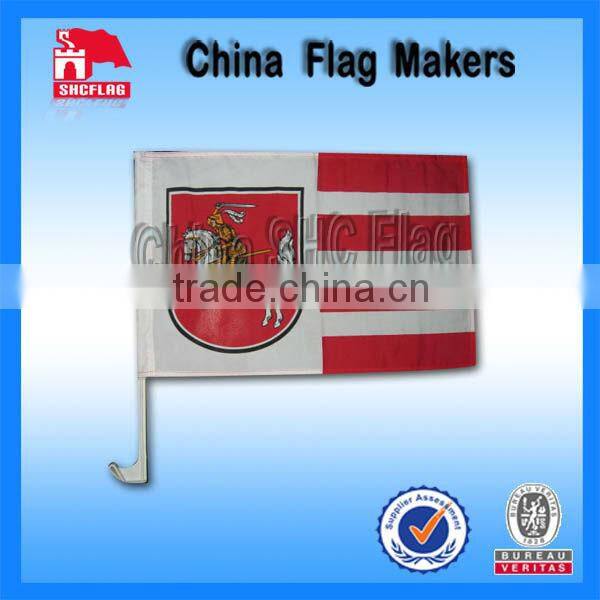 Promotion Customized Polyester Two Sides Printed Car Flags Banners