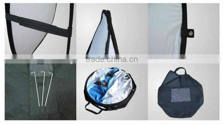 Custom velcro and oval pop up banner