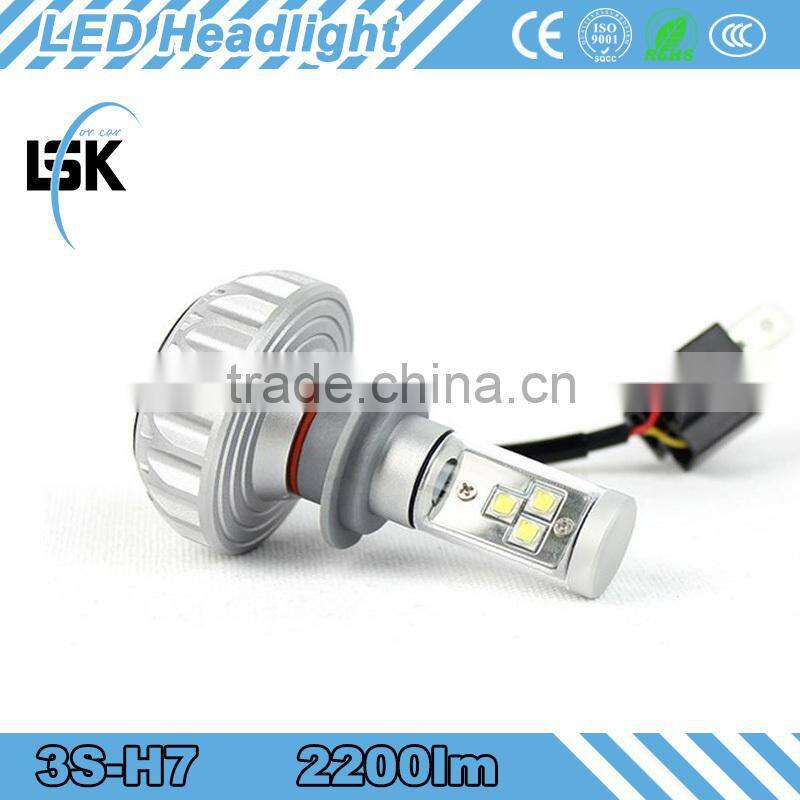 Newest high brightness light 12v-24v IP65 3s car cr-ee led headlamp for universal cars/auto